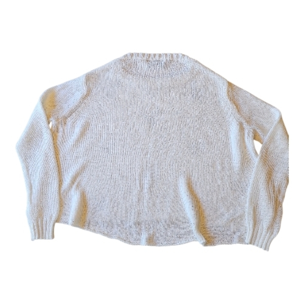 Wooden Ships Paola Buendia Skull Sweater XS White Lightweight Knit Gothic Grunge - Picture 5 of 8